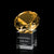 Gemstone Award on Cube - Amber
