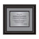 Cardoba Certificate TexEtch Horiz - Black