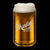 Beer Can Beer Glass - Deep Etch 16oz