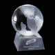 Globe Award on Aluminum Base