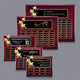 Constellation Perp Plaque - Rosewood Gold
