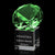 Gemstone Award on Cube - Emerald