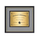 Baron Certificate TexEtch Horiz - Black/Gold