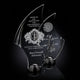 Flourish Hemisphere Award - Acrylic/Black Nickel