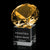 Gemstone Award on Cube - Amber
