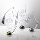 Flourish Hemisphere Award - Laser Engraved